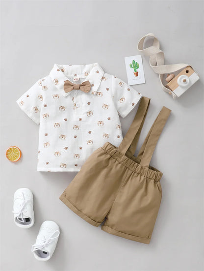 Little Roar – Tiger Print Birthday Outfit for Baby Boys