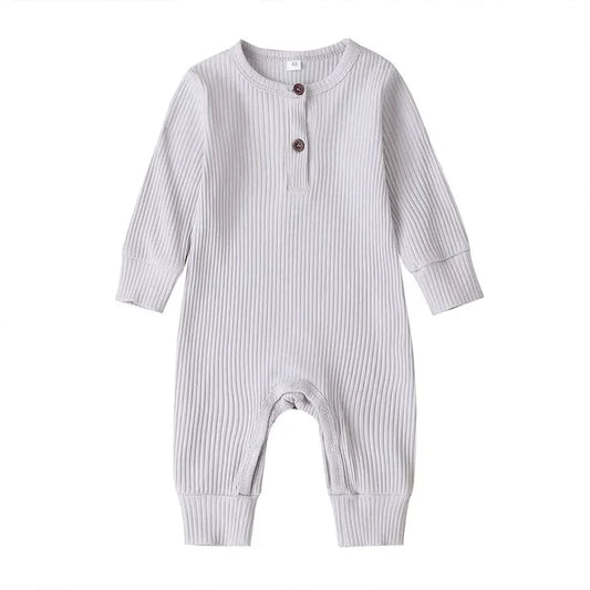 CozyNest – Autumn Cotton Romper for Newborns